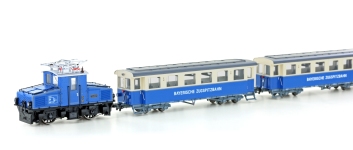 Hobbytrain H43105 - H0m Zugset - Zugspitzbahn Tal-Lok mit 2 Personenwagen; Ep. V
